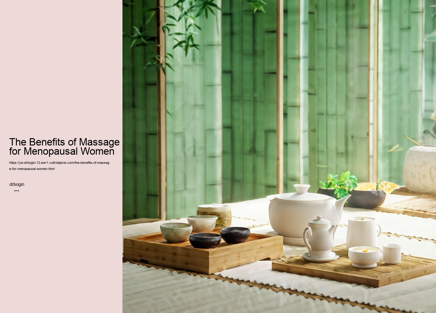 The Benefits of Massage for Menopausal Women